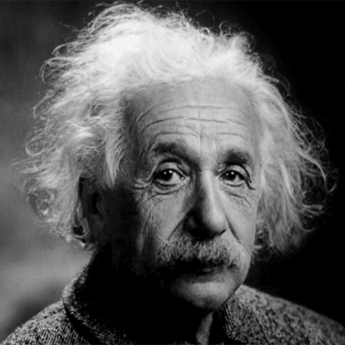 Beautiful photo of Albert Einstein